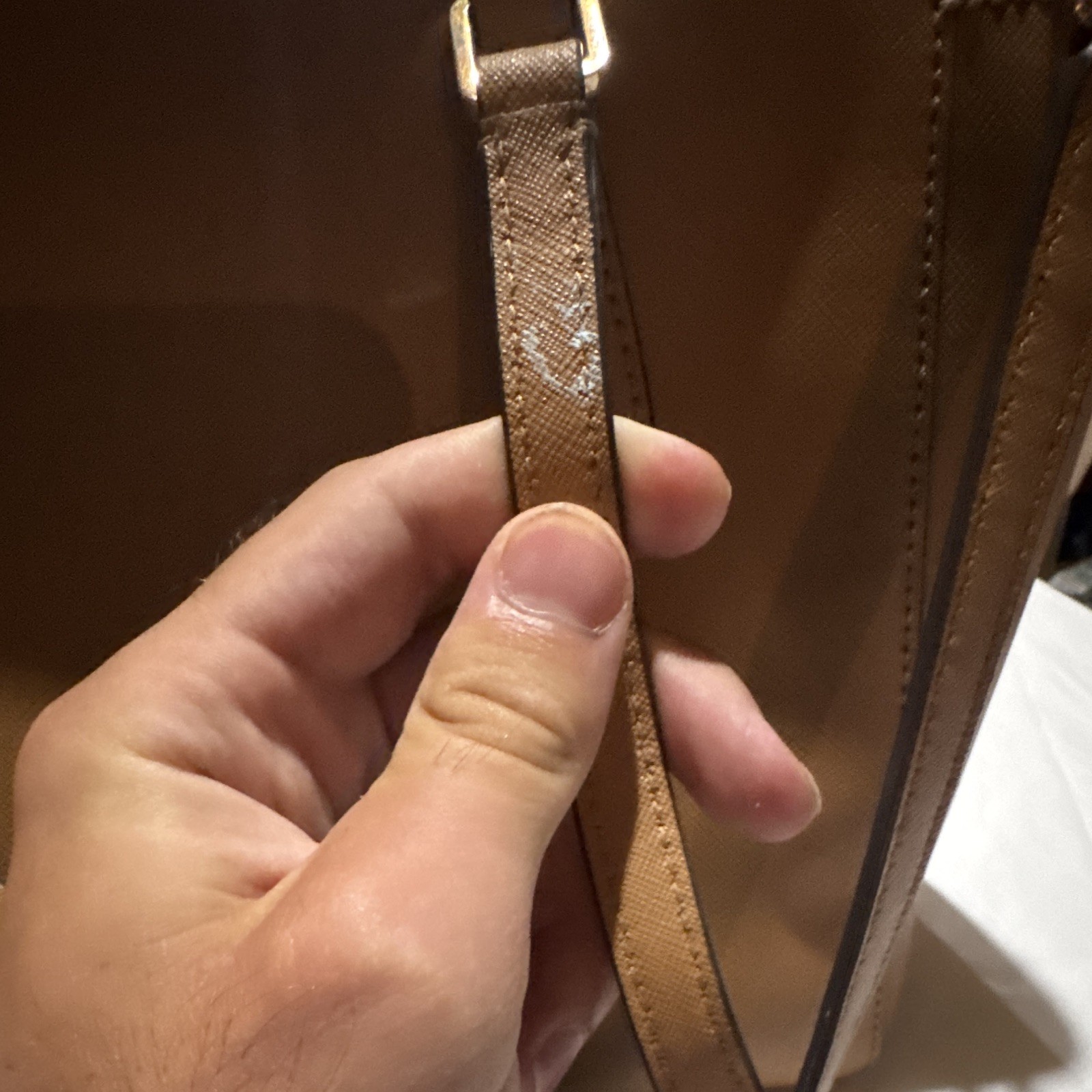 Tory Burch Brown Pebbled Zip Tote Detachable Strap Zip Wallet Gold Hardware