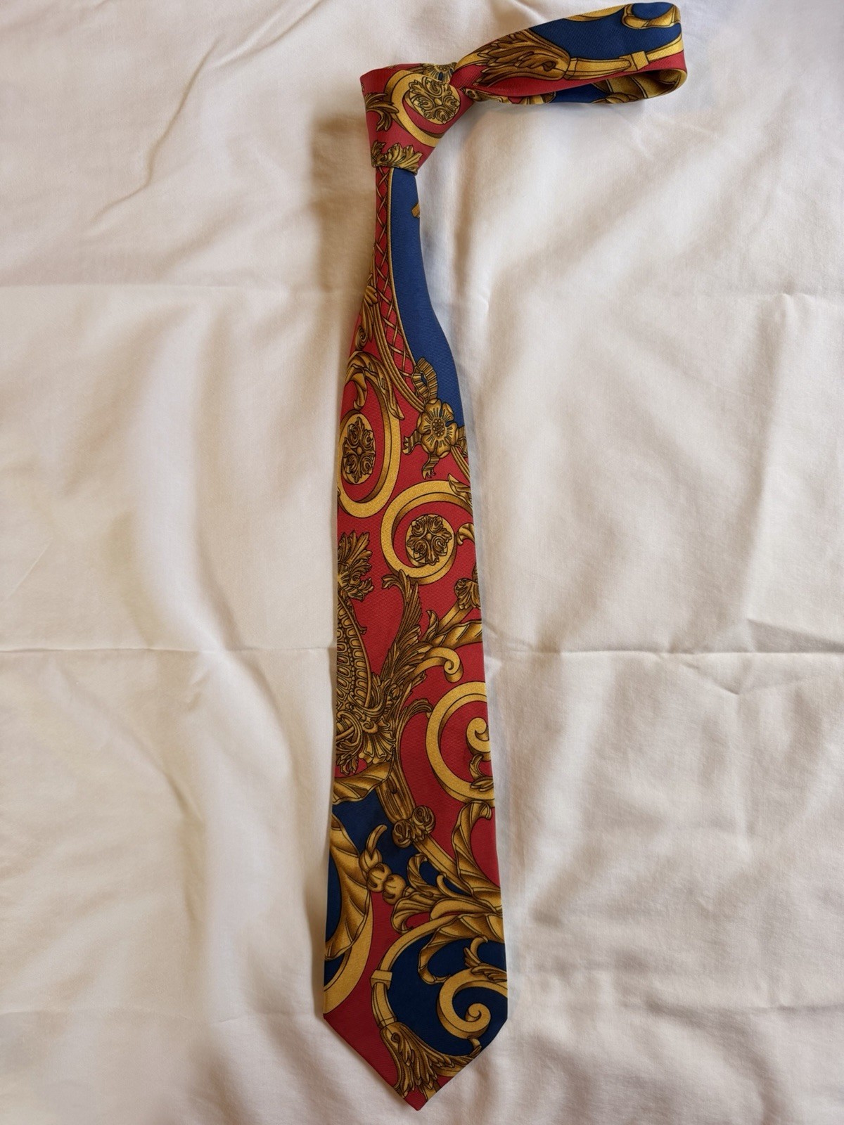 Hermes Men’s Silk Ties French Design Multicolor Luxury Design (sold as a pair)