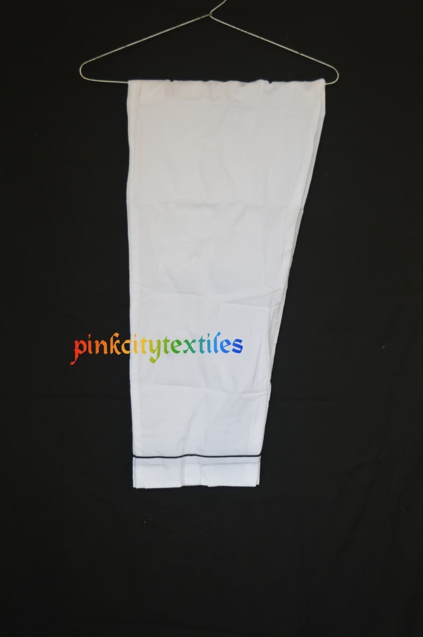 Size Medium White Plain 100%Cotton Unisex Pajama Set TARRIF FREE✅0%CHARGE PJ-40*