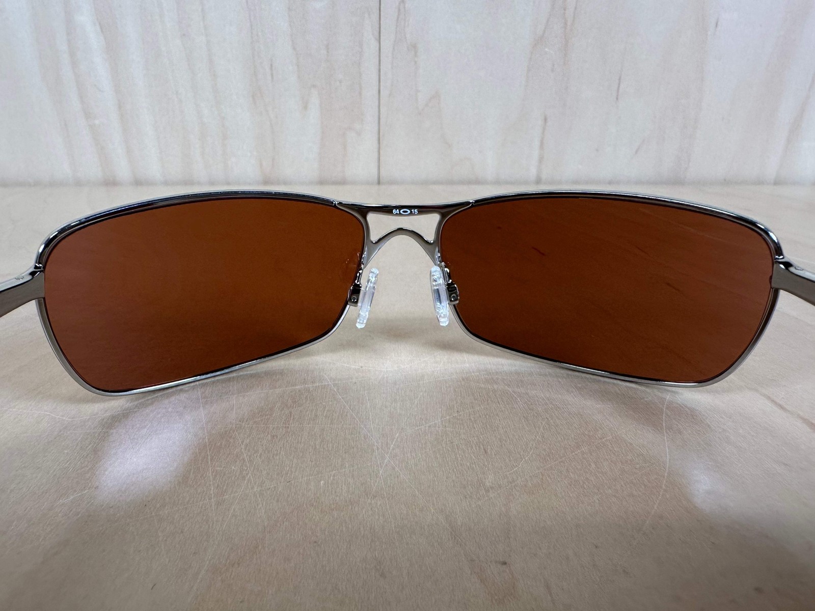 Oakley Crosshair 2.0 Sunglasses Polished Chrome Frames w/Brown Lenses