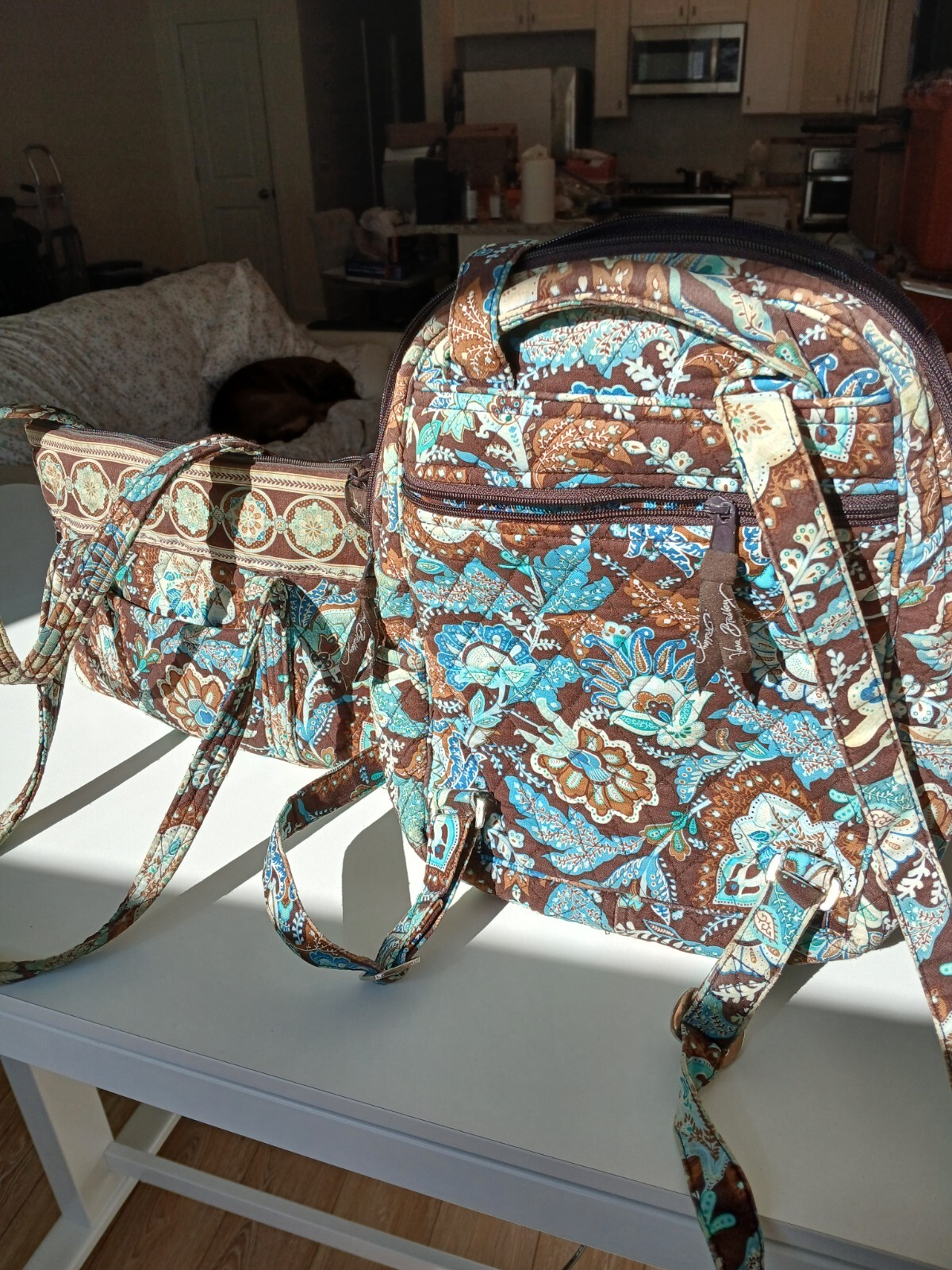 Pre-Owned Vera Bradley Lot 12 Items Wallet Bag Backpack Visor Sunglass Holder