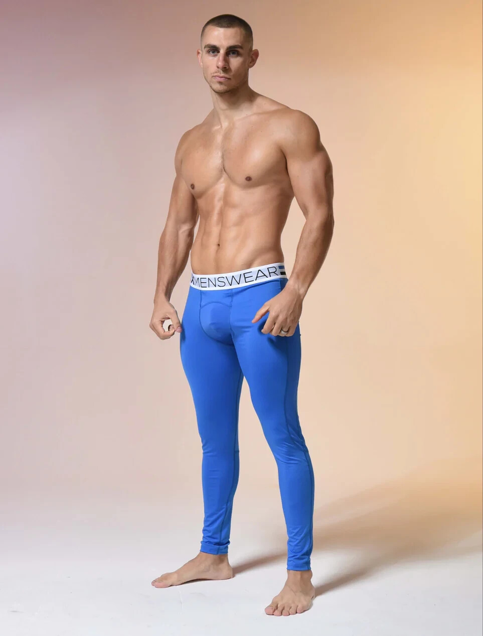Box Menswear Compression Leggings Cobalt Sz XL UK Mens Clothing Brand Activewear