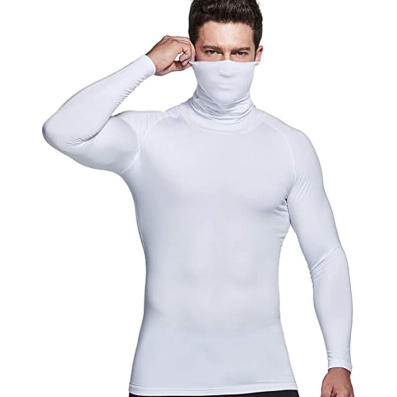 Men’s Thermal Long Sleeve Compression Shirts Turtleneck Winter Base Layer Top US