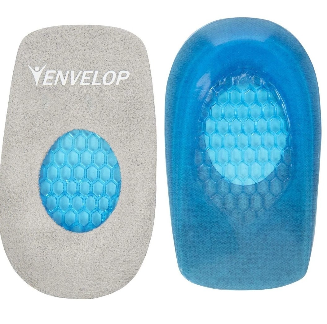 Vive Gel Heel Cups LARGE Plantar Fasciitis Inserts Bone Spur Pain Relief Men