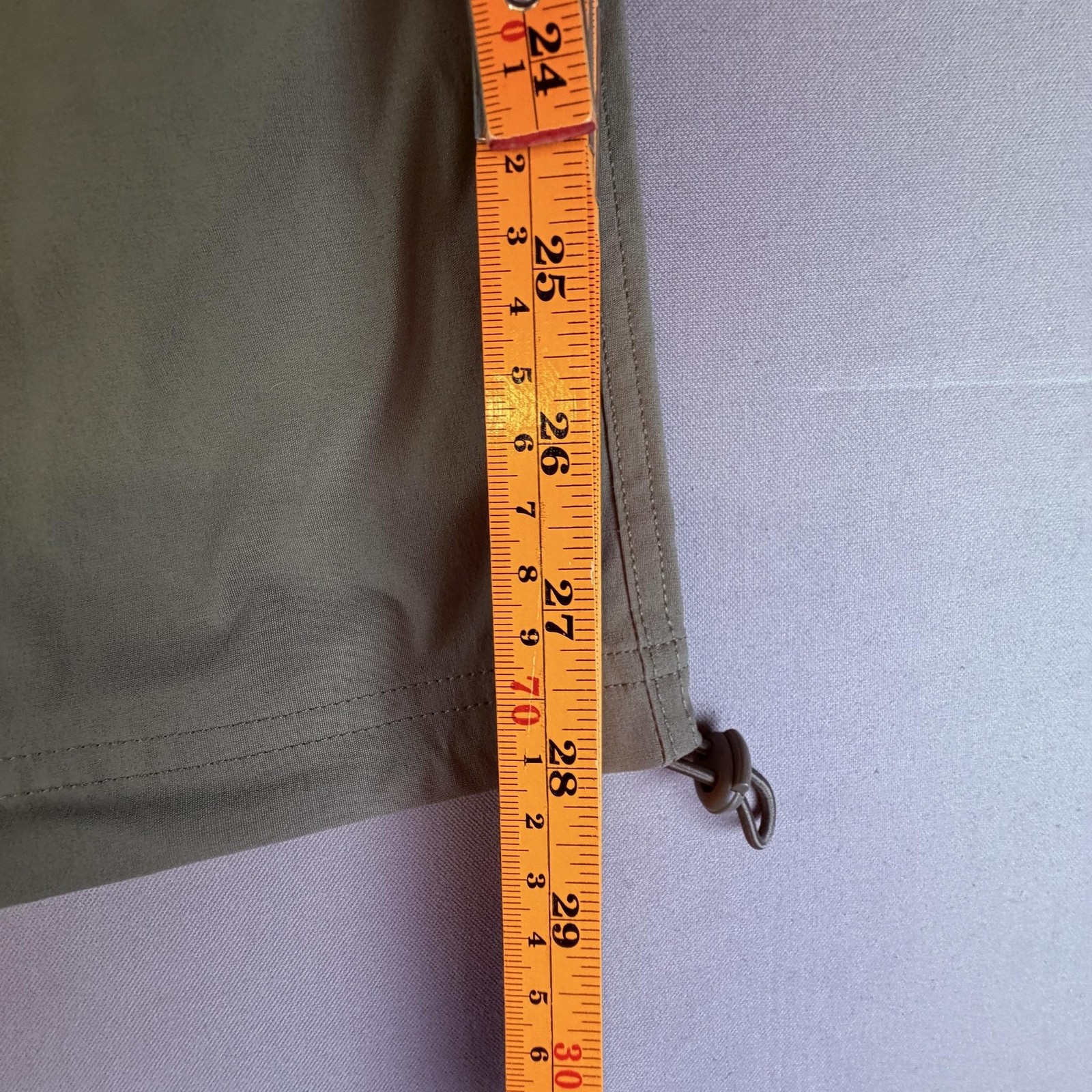 Eddie Bauer Capri Pants Womens 0 Green WR Rainier Nylon Stretch UPF 50+