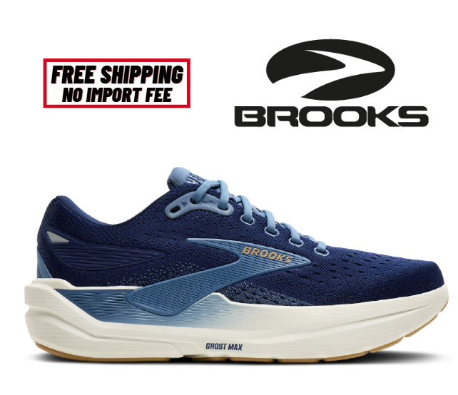 Men’s Brooks Ghost Max 3 Road Running Shoes Primer Blue Regular, No Import Fee