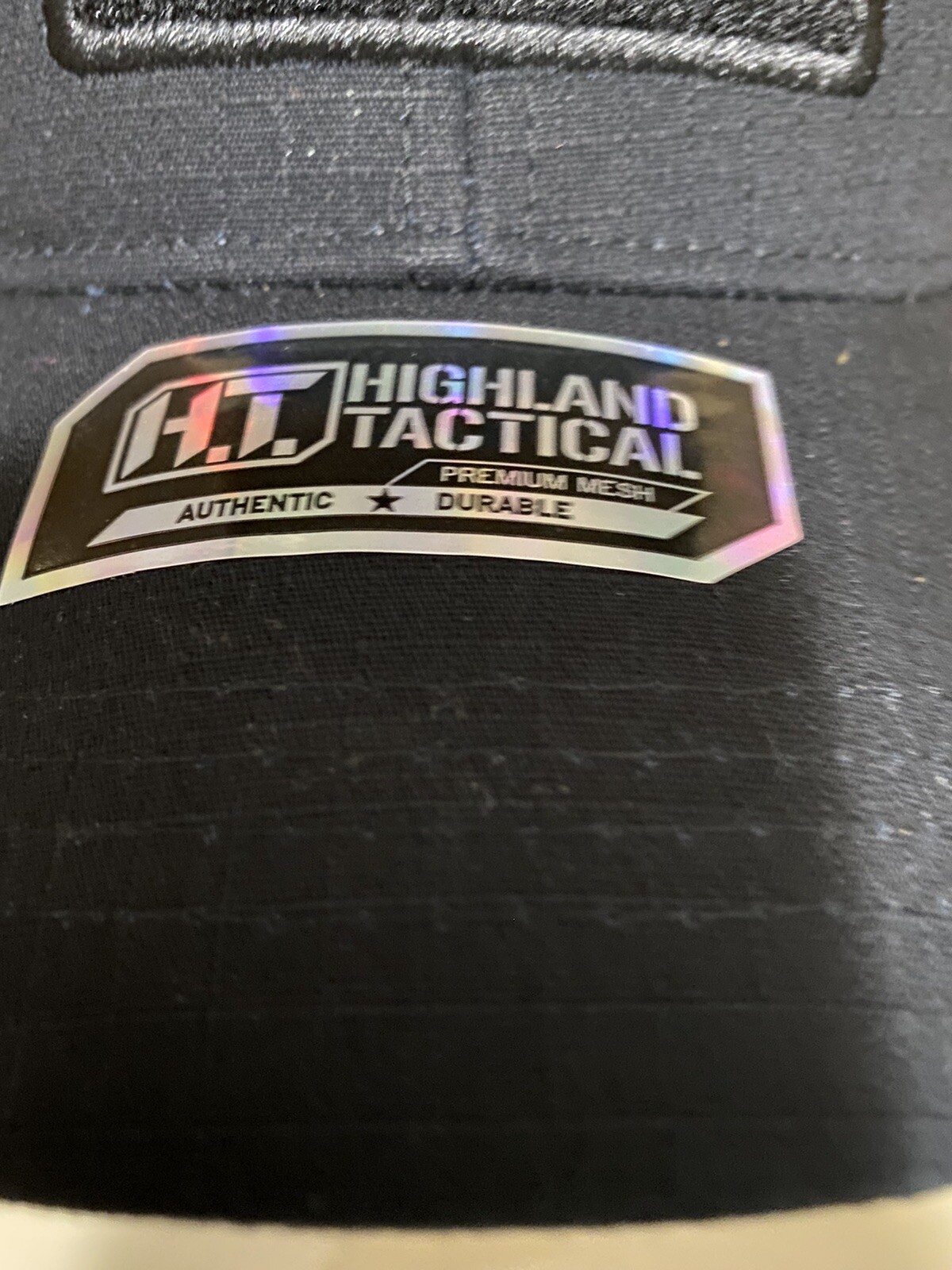 Highland Tactical Hat Black With Spartan Logo Black