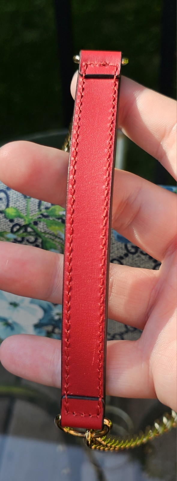 Gucci Blooms Wallet On Chain Blue