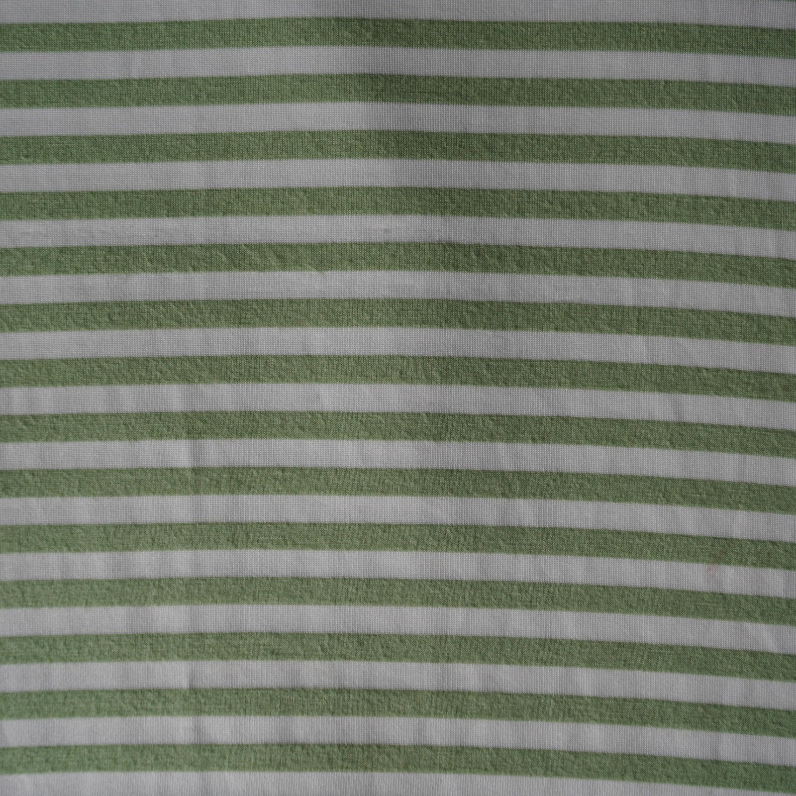 Max Edition Striped V Neck Tunic Top Womens Small Green White Ruched Sleeve
