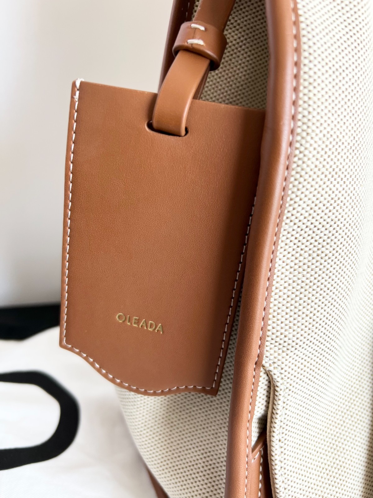 Oleada Coast Backpack Canvas & Vegan Finish in color Sand