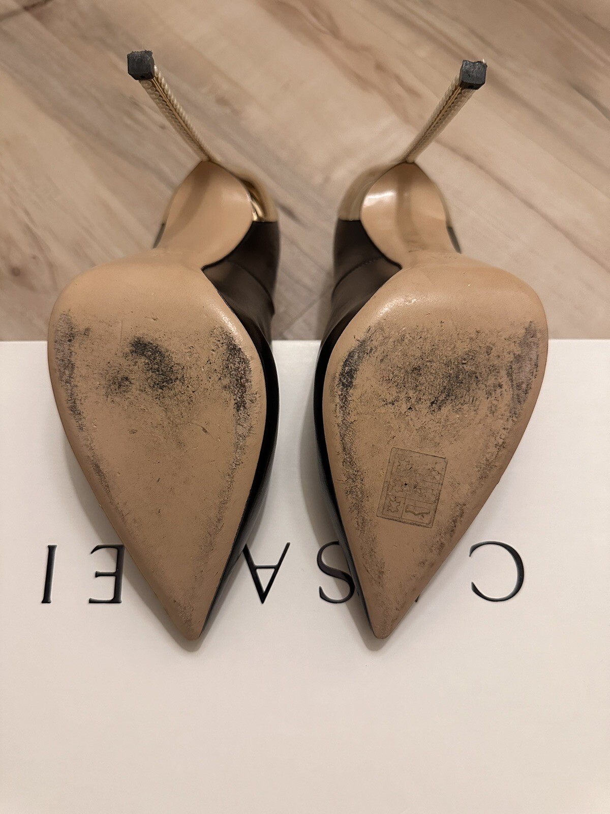 casadei Heels Size 40,Heel In Stainless Steel 115 Mm,10 Mm Concealed Platform