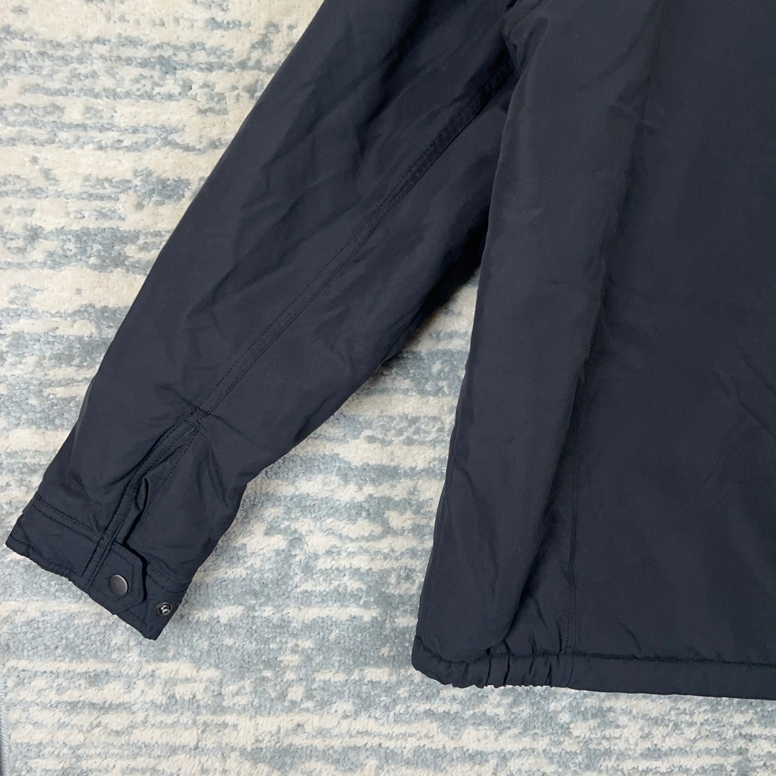 Columbia Mens Black Fleece Lined Insulated Full Zip Jacket XM5010 Medium