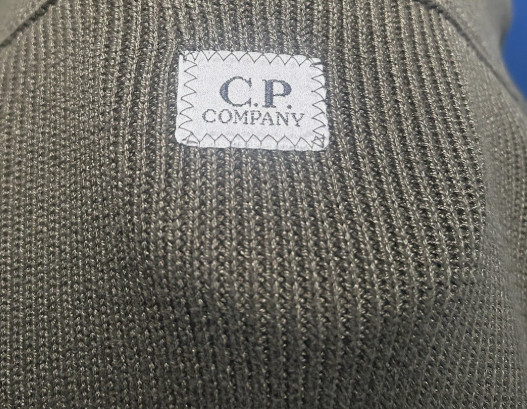 2007 C.P. Company Full Zip Hooded Cardigan Green Knitted Mens Size 52 Large