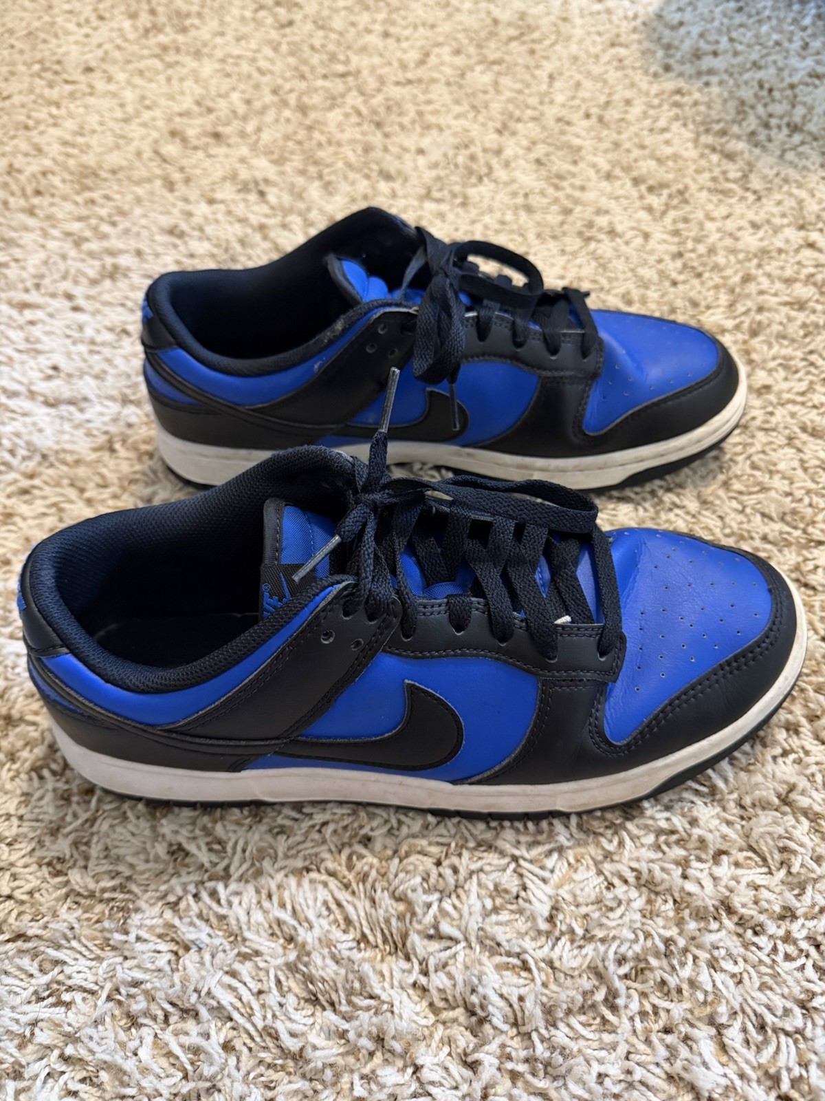Nike Dunk Low Black Royal Blue Men’s Size 9.5 Sneakers Casual Shoes