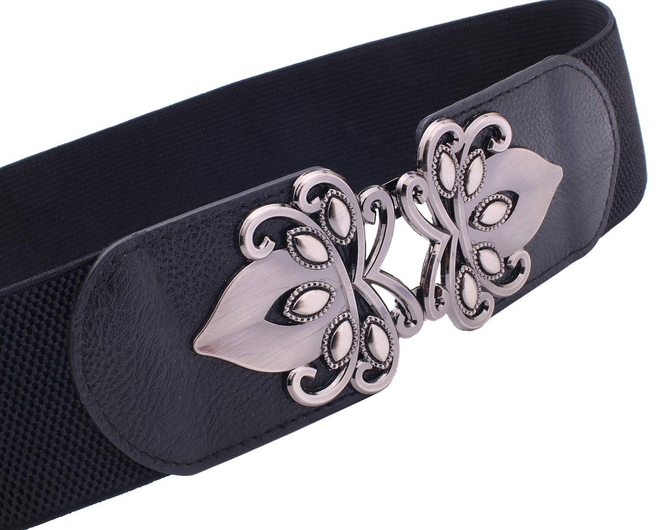 Womens Wide Elastic Stretch Waist Belt Retro Cinch Belt