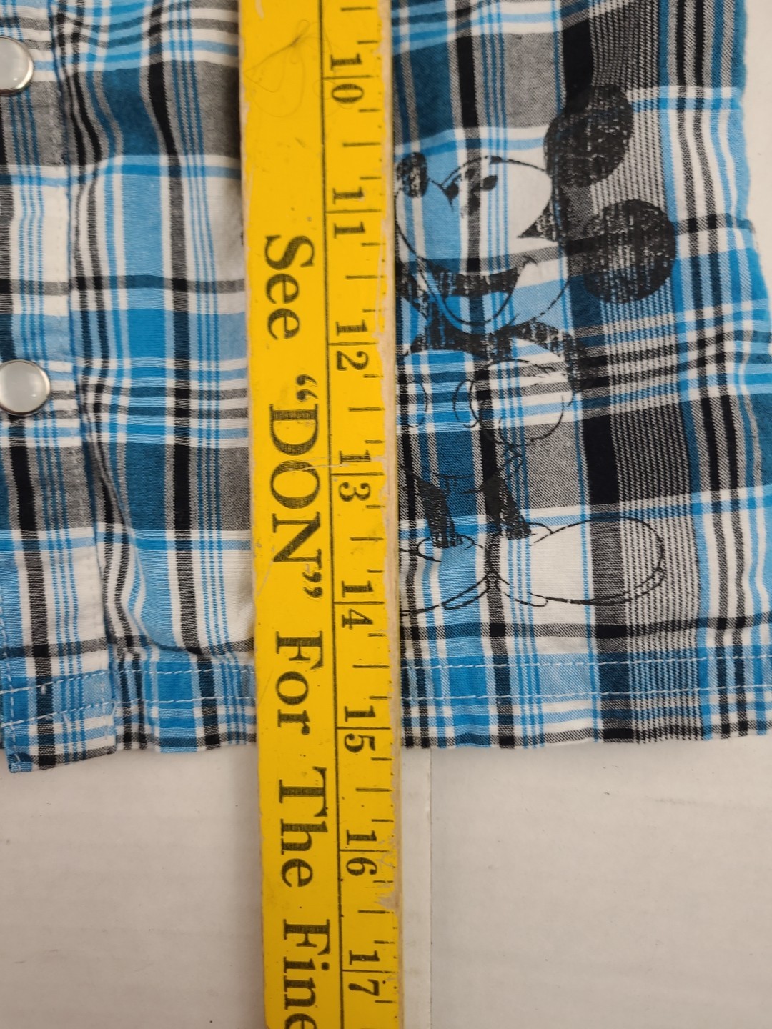 Disney Parks Mickey Mouse Button Up Snap Shirt 24 Months Double Sided Graphics