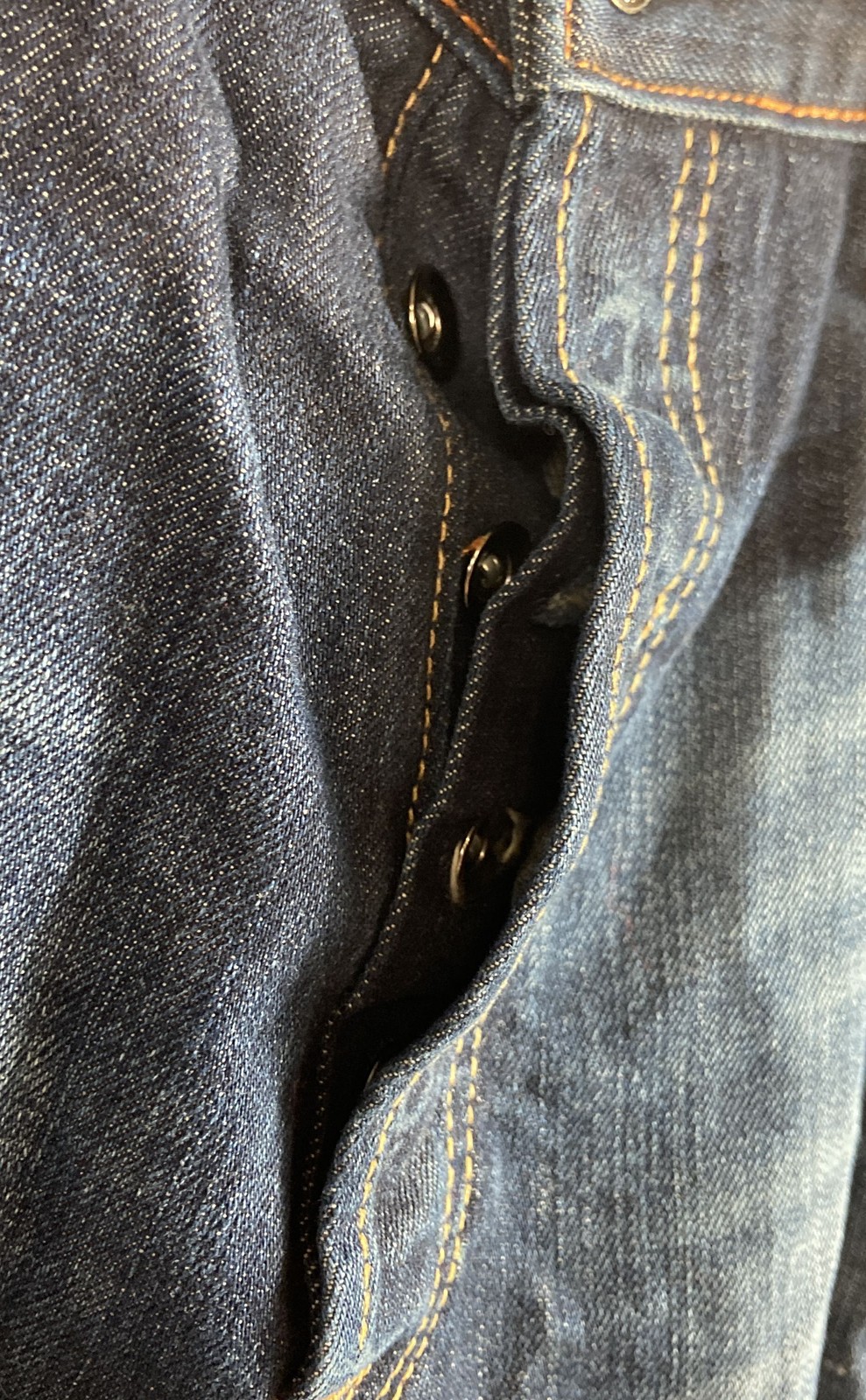 Vintage Y2K Ed Hardy Men’s Blue Skull Snake Graphic Button Fly Jeans Sz 38×32