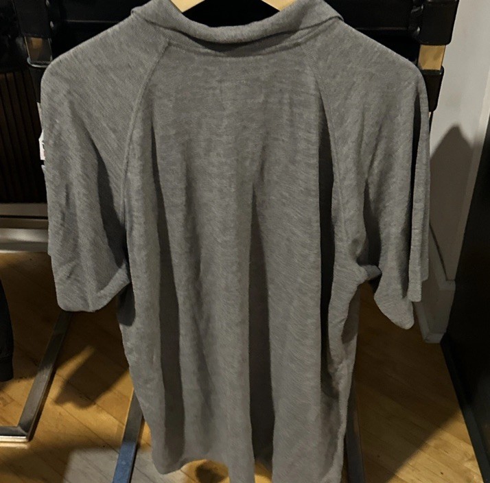 Bulwark FR SMP8CY6 Flame Resistant Gray Polo Shirt L Modacrylic Lyocell Aramid