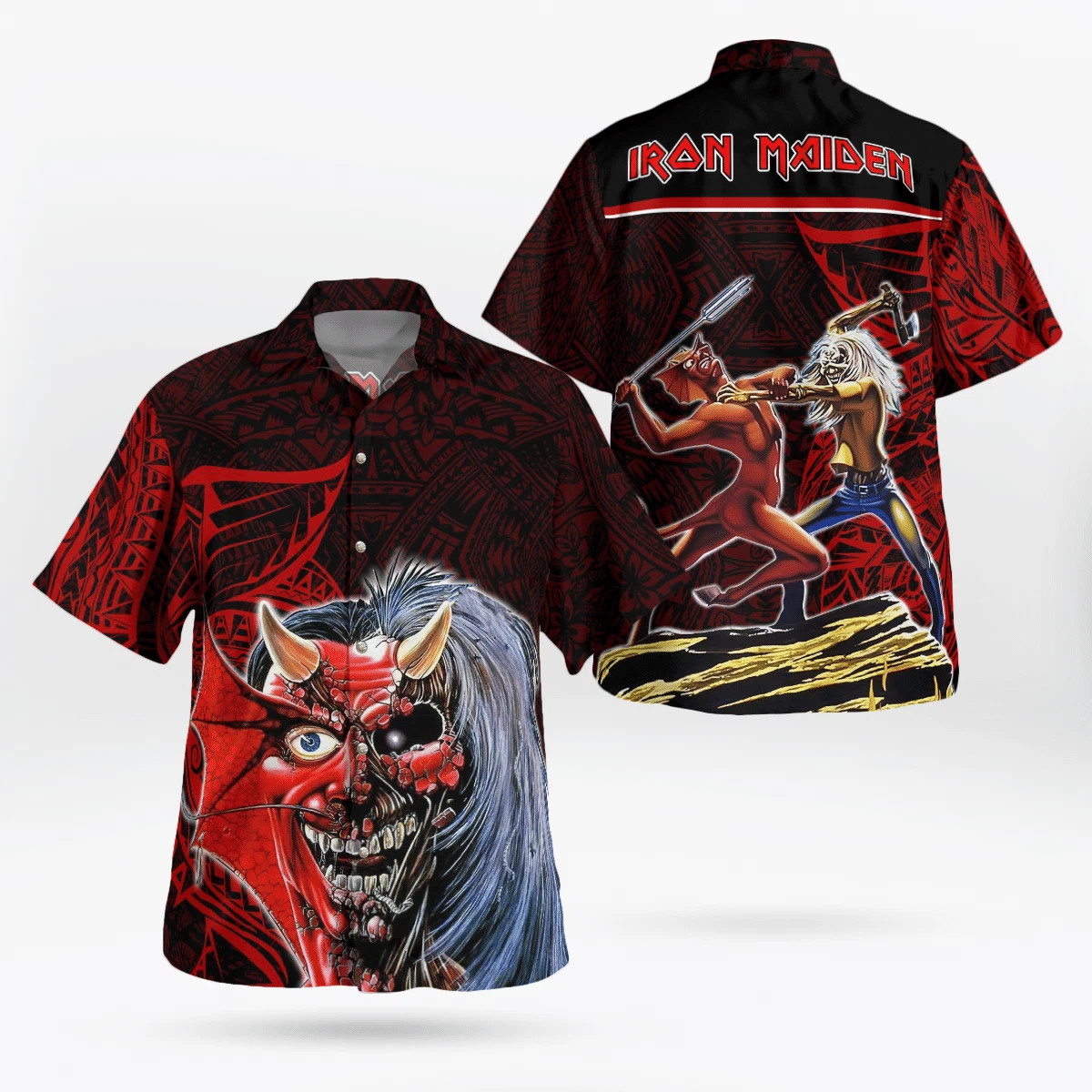 Iron Maiden The Number Of The BeaStar Trek Tribal Hawaiian Shirt Aloha Shirt For