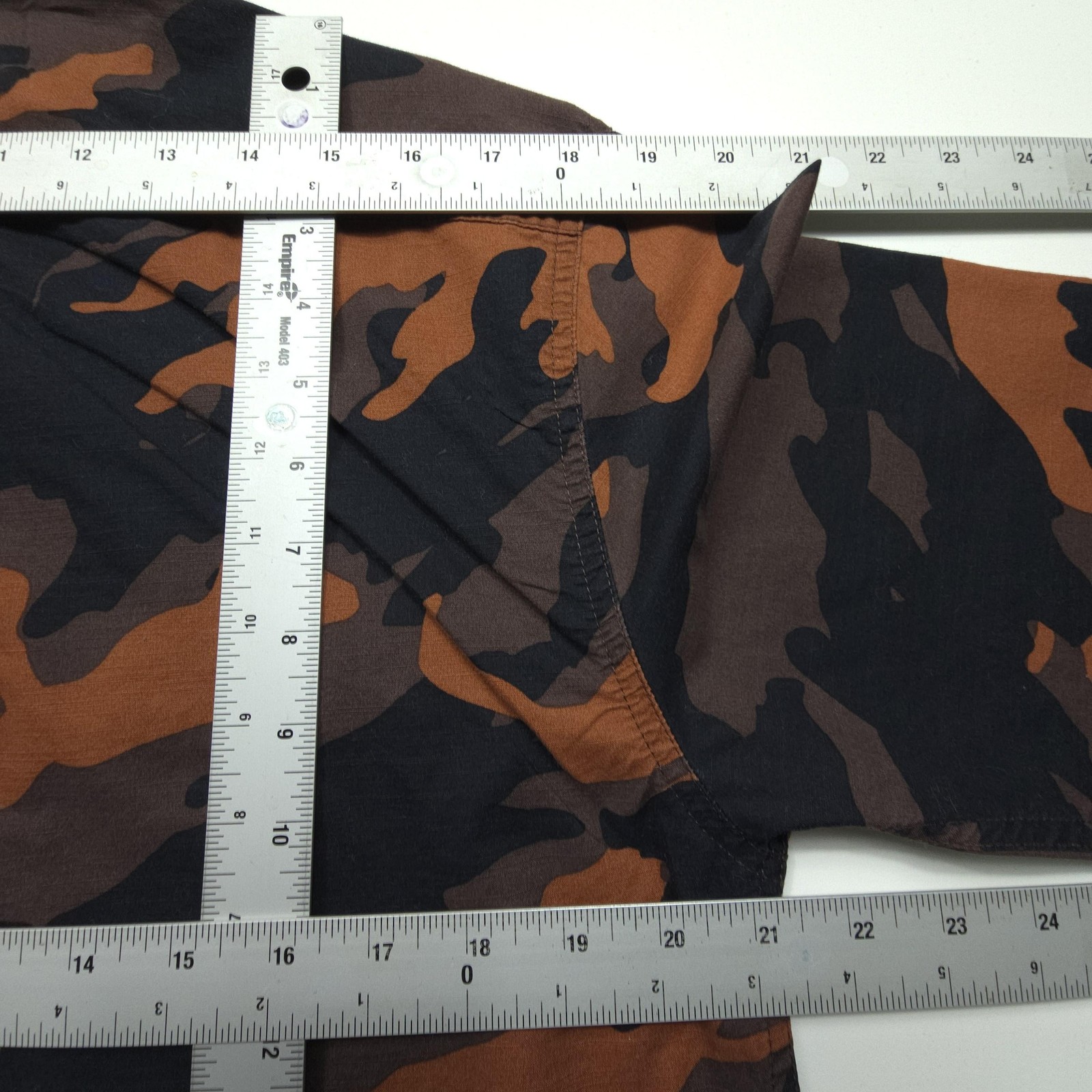 Levis Mens Shirt Large Brown Black Camo Casual Workwear Hide Hunt Outdoors Camp