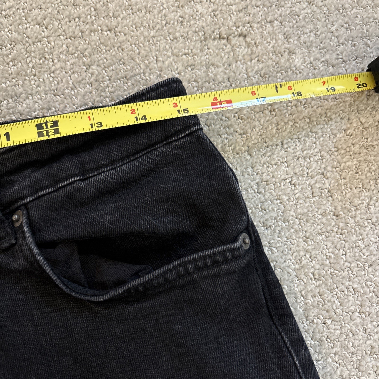 Ksubi Chitch Knight Rider Black Denim Skinny Jeans Men 32/28 Raw Hem Distressed