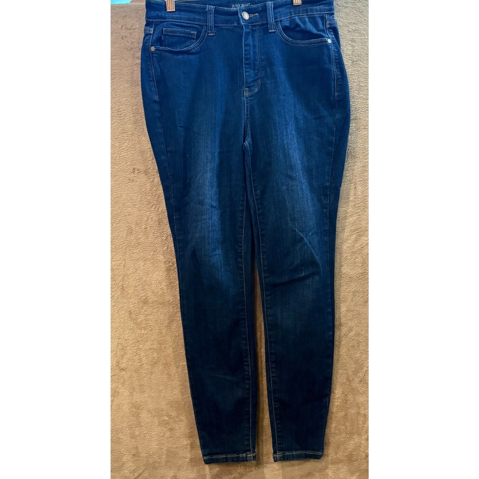 Judy Blue Dark Wash Skinny Jeans High Rise Clean Non Distressed Denim Size 9/29