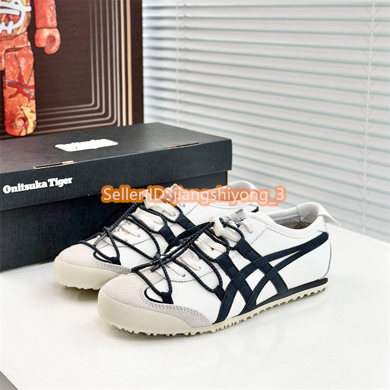2026 Onitsuka Tiger MEXICO 66 VINY 1183C577-100 White Navy Blue