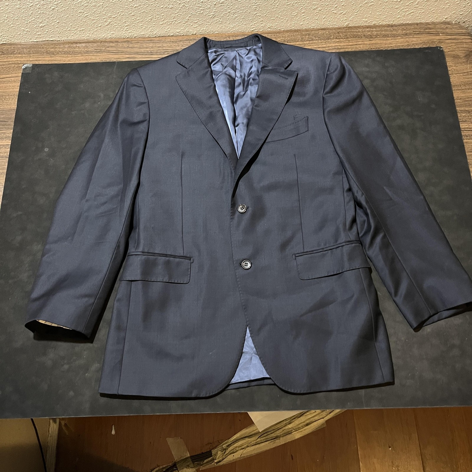 Suitsupply Blazer Mens 42R Navy Pure Wool Super 110s Sport Coat Bemberg Lined
