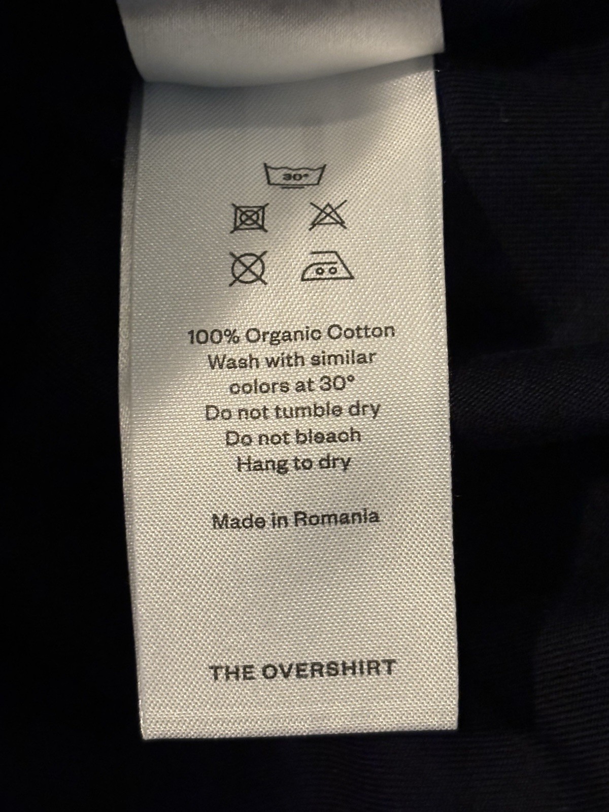 Asket, The Overshirt, Men’s Size Small Short Blue 100% Organic Cotton