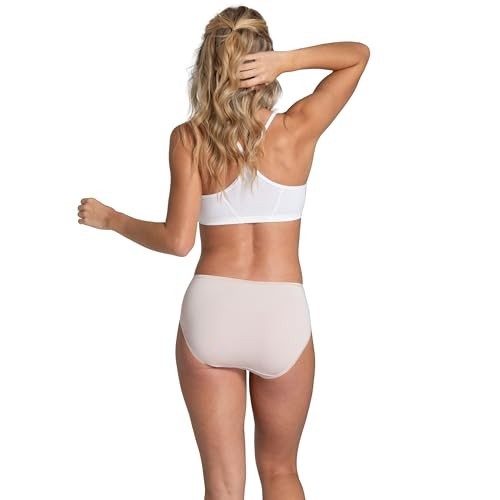 Women’s Microfiber Hi Cut Briefs 6 Pack Lightweight High Stretch Cotton Smooth