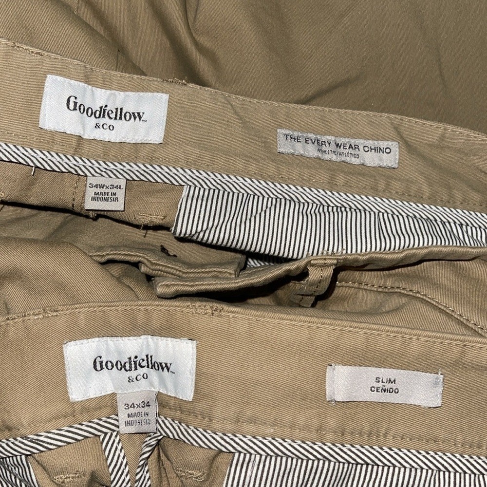 ‼️TWO Goodfellow & Co. Chino Khakis