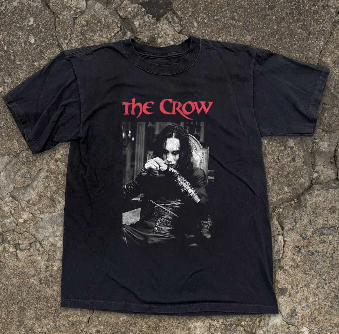 The Crow Movie Black Short Sleeve Cotton Unisex Black T-shirt Size S-5XL