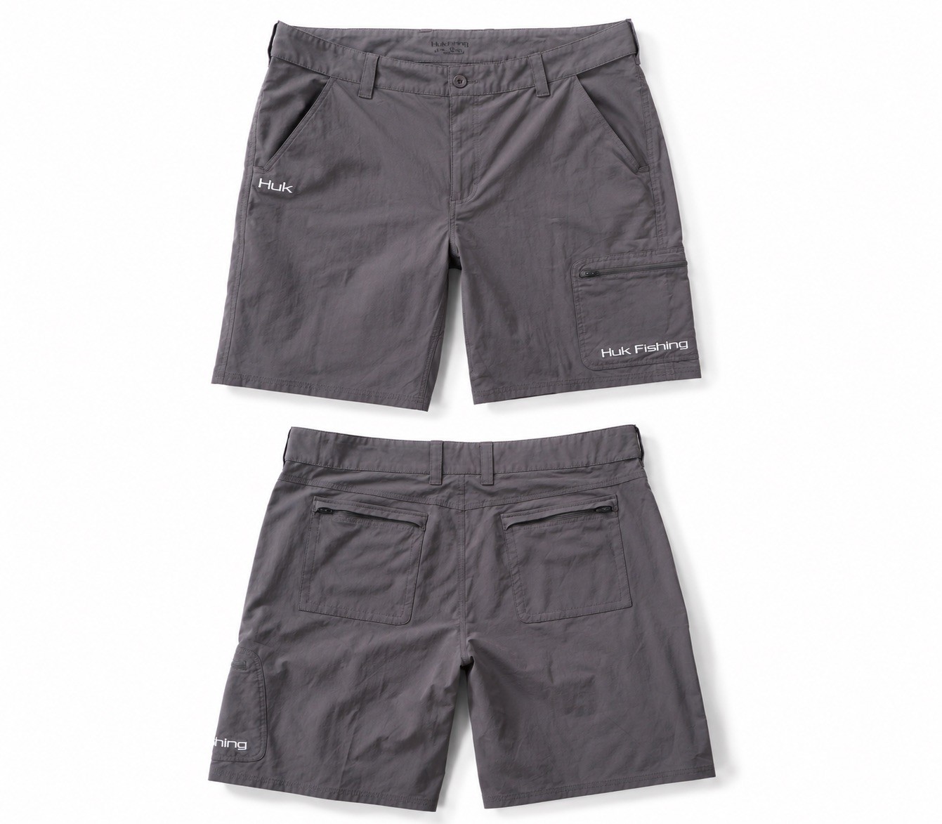HUK Performance Fishing Shorts Mens XXL W/stretch Grey Quick Dry 9.5 Inseam