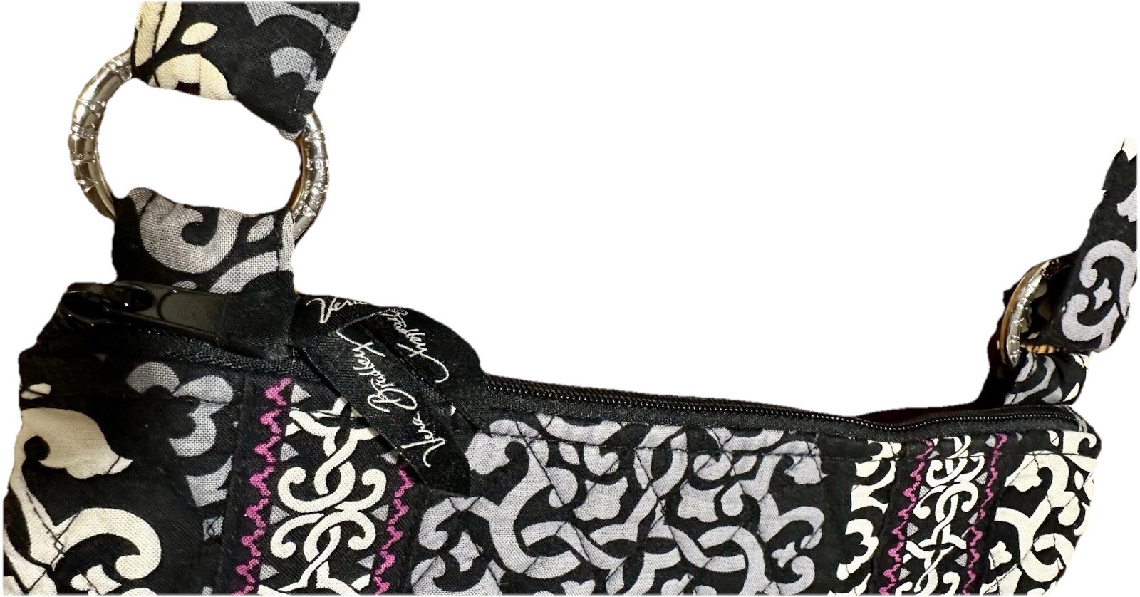 Vera Bradley Canterberry Magenta Crossbody Hipster Purse Quilted Shoulder Bag