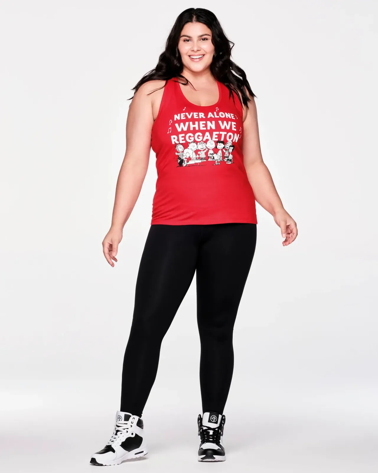 Zumba X Peanuts Racerback Tank Top ~Viva La Red ~ XS S M L XL XXL ~Free Ship