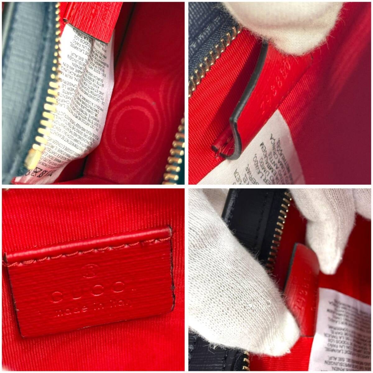 GUCCI GG Supreme children’s heart shoulder bag red beige navy 793830 mini bag Sh