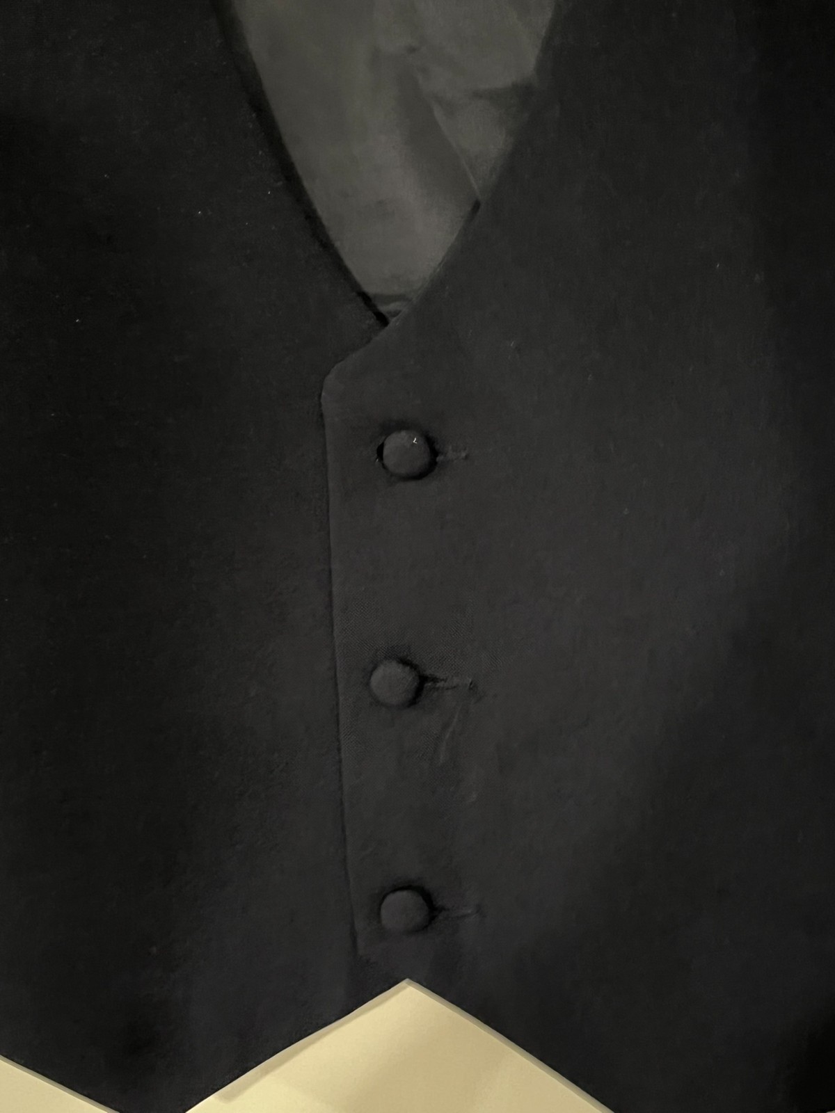 Black and Bianco Suit Jacket and Vest – Dark Navy, Size 14H