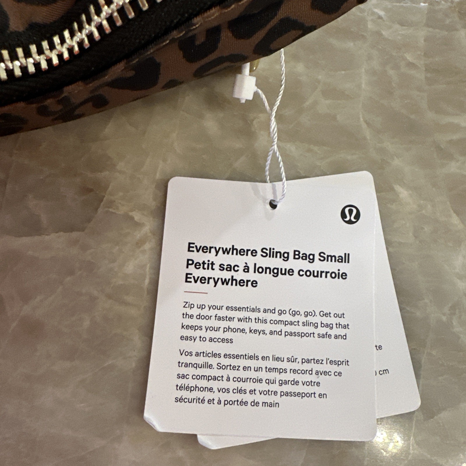 Lululemon Everywhere Sling Bag Small 2L Leopardo Shift Midi Desert Khaki NEW