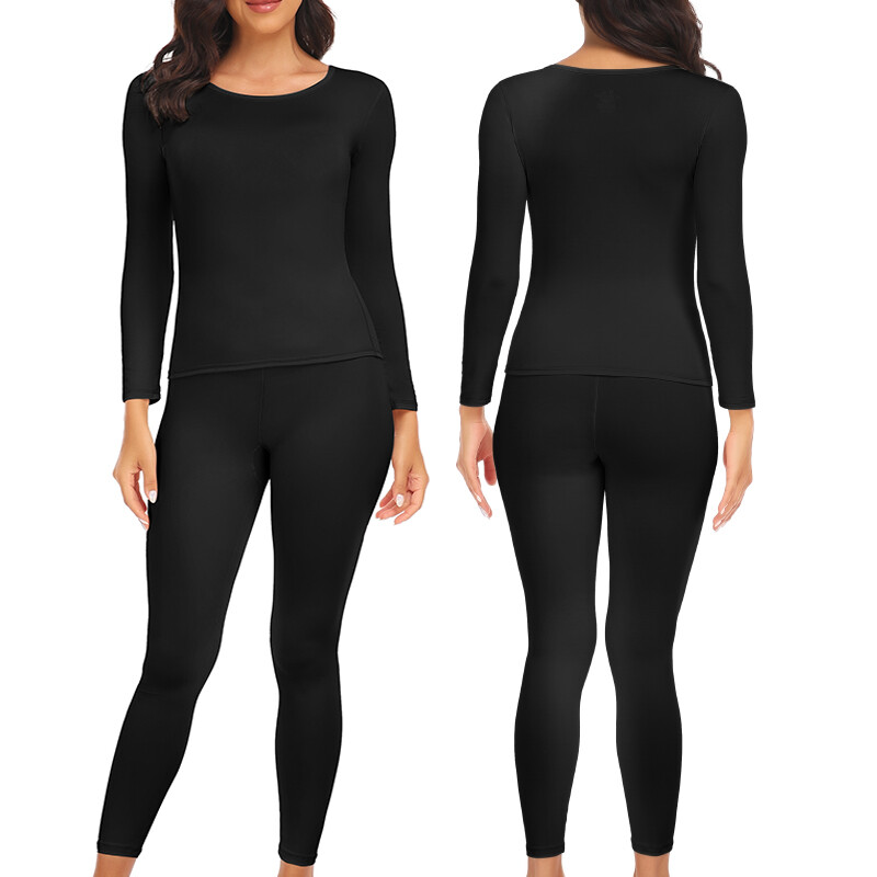 Women Thermal Underwear Long Johns Top Bottom Set Pants Base Layer Winter Warm