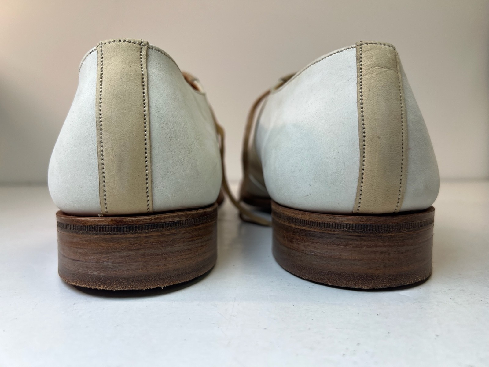 Polo Ralph Lauren Bench Made England Suede Leather Saddle Oxford Shoes 10D