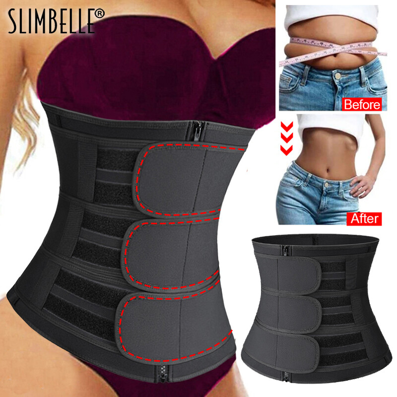 Women Waist Corset Trainer Sauna Sweat Weight Loss Body Shaper Slimming Belt FNS