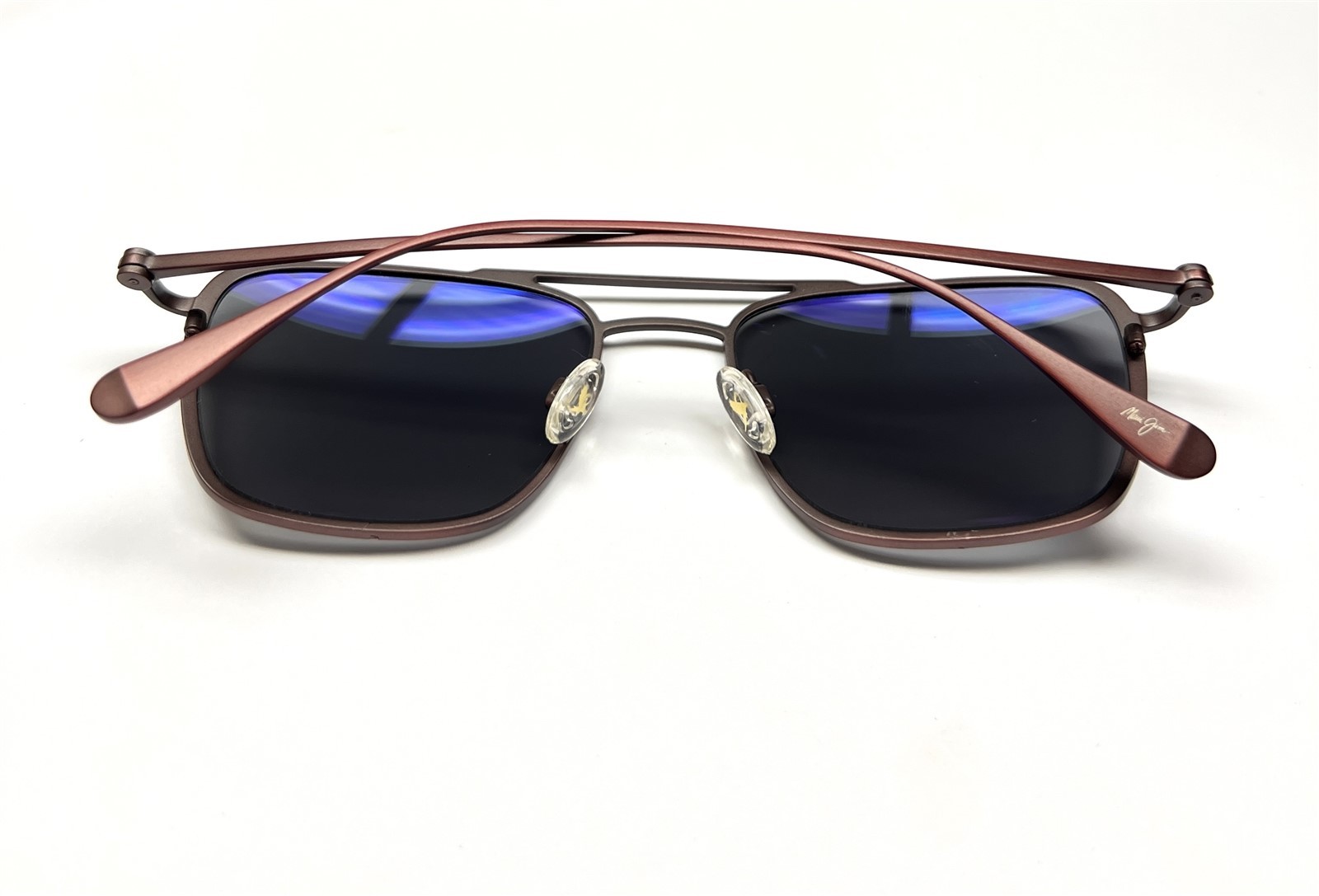 Maui Jim EBB Flow MJ 542-07M Sunglasses Matte Burgundy Red Titanium Polarized