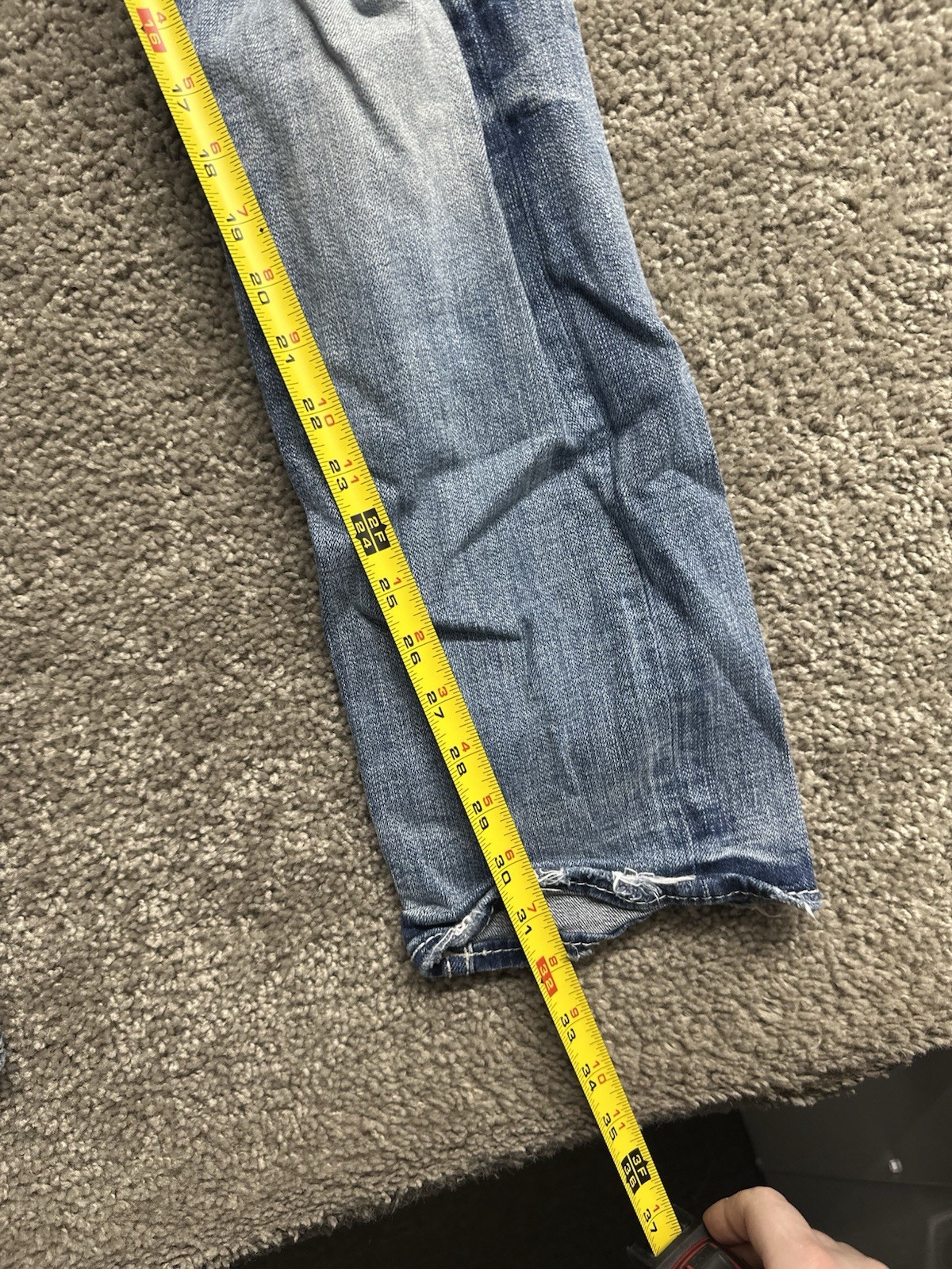 BKE Buckle Alec Straight Leg Jeans Men’s 31×32 Blue Stretch Denim Pants Distress