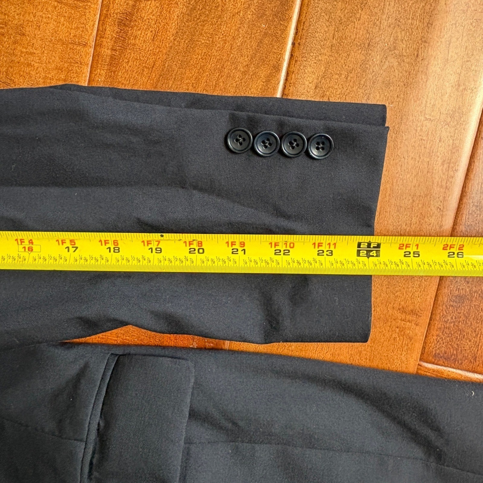 Brooks Brothers 1818 Fitzgerald Navy Blue Wool Blazer Sport Coat Italy 42S