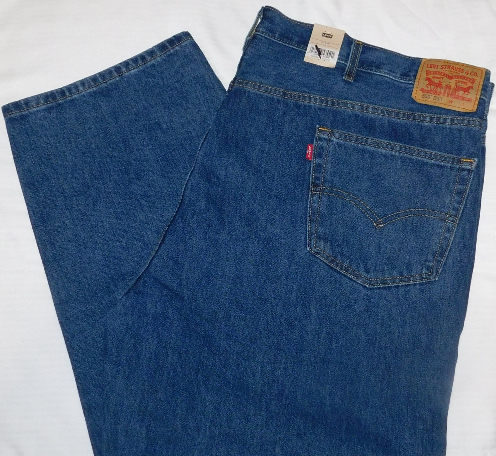 LEVIS 550 Relaxed Fit Jeans Loose Through Thigh At Waist Dark Blue StoneWash