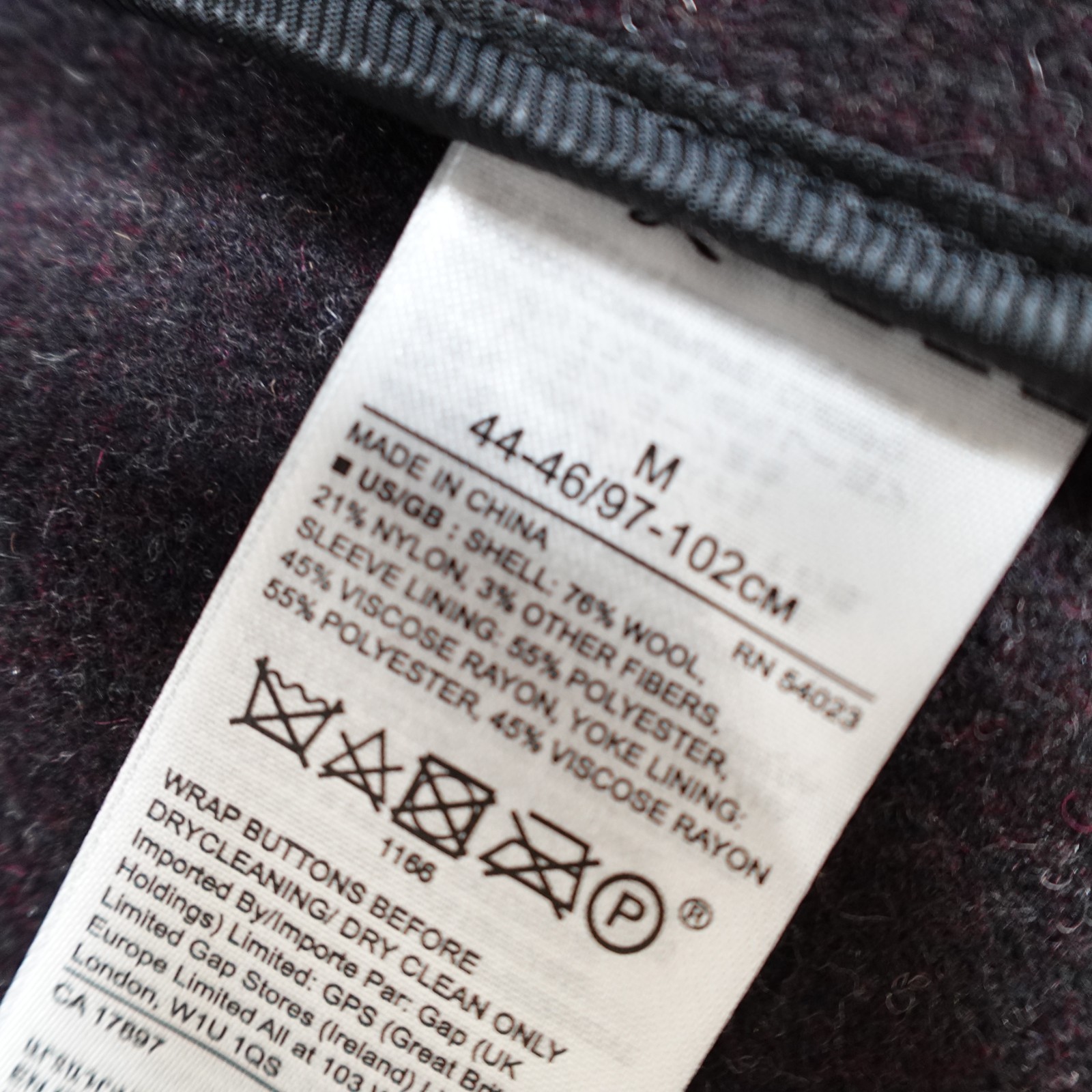 Banana Republic Medium Red Maroon Top Coat Melton Wool Mario Bellucci