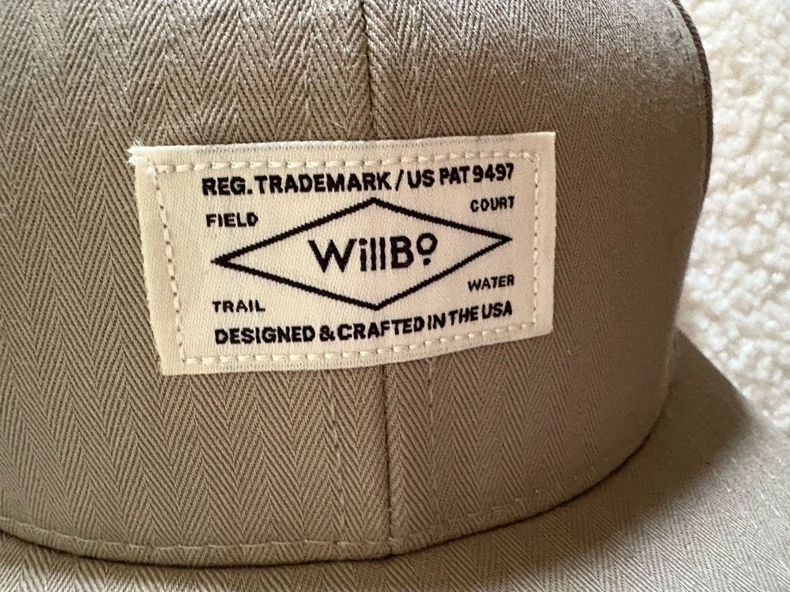 Hat WILLBO William Bowen Khaki W USA Snapback Hat New No Tag One Size