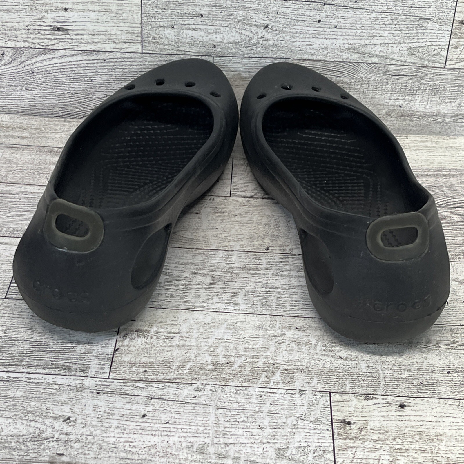 CROCS Kadee Black Ballet Comfort Shoes 11215 Black Women Size 7