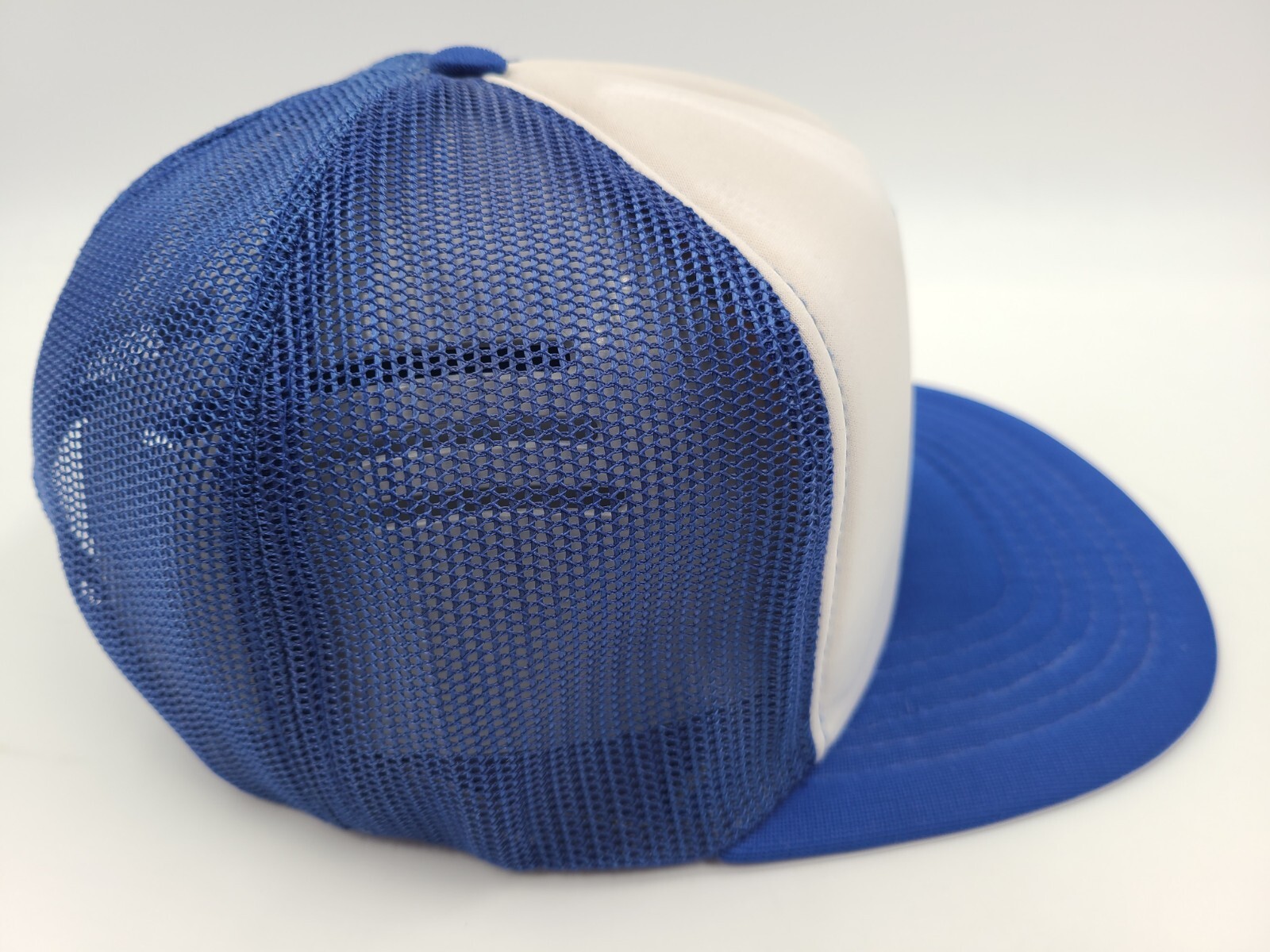 Vintage Alumicor Mesh Trucker Snapback Hat Cap Canada Aluminum Men White Blue