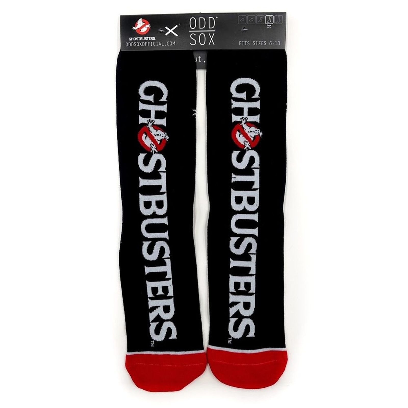 Odd Sox Ghostbusters Crew Socks Mens Womens 80s Movie Retro Logo